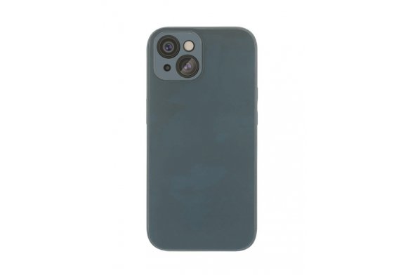 Чехол-накладка VLP Glaze Case для iPhone 15, полиуретан, синий