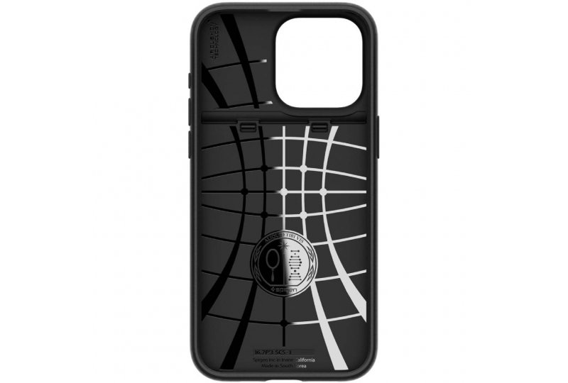 Чехол-накладка Spigen Slim Armor CS для iPhone 15 Pro Max, поликарбонат, черный