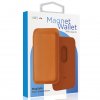 Чехол-бумажник VLP MagSafe, экокожа, коричневый