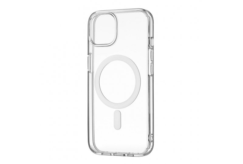 Чехол-накладка uBear Real Mag Case для iPhone 13, поликарбонат, прозрачный