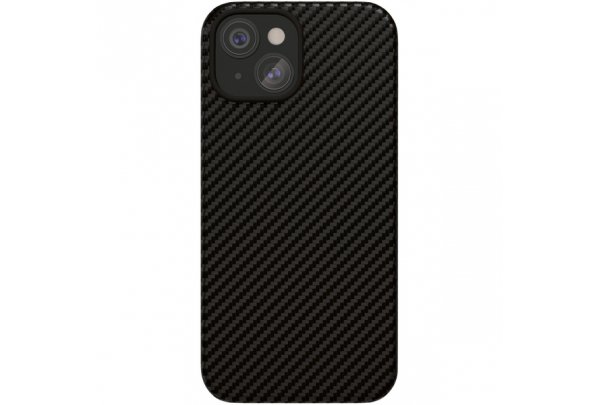 Чехол-накладка VLP Kevlar Case для iPhone 15 Plus, кевлар, черный