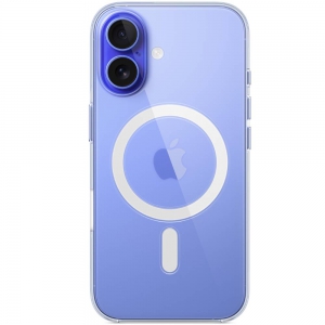 Чехол-накладка Apple Clear Case для iPhone 16, полиуретан, прозрачный