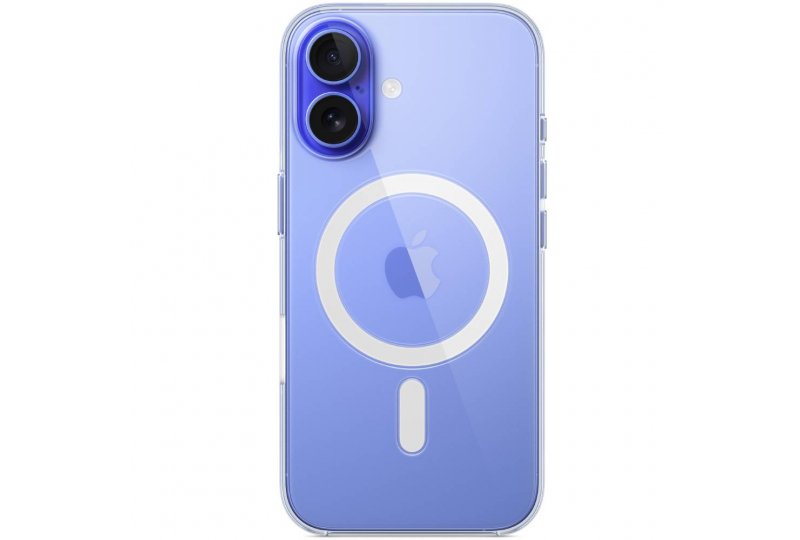 Чехол-накладка Apple Clear Case для iPhone 16, полиуретан, прозрачный