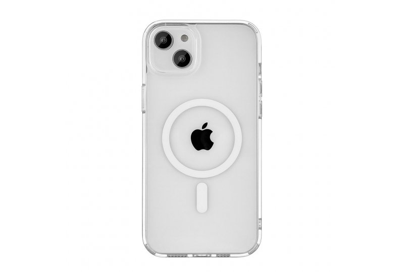 Чехол-накладка uBear Real Mag Case для iPhone 14, поликарбонат, прозрачный