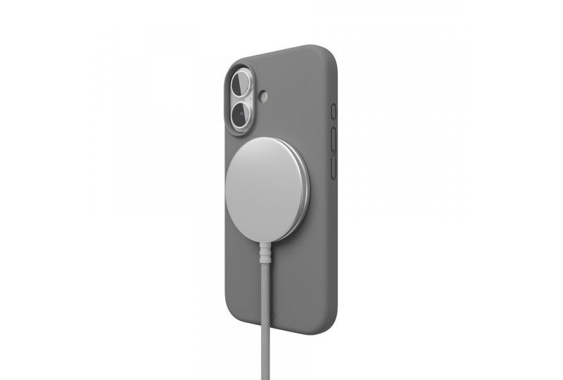 Чехол-накладка VLP Aster Case для iPhone 16, силикон, серый