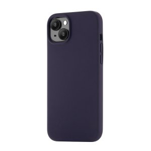 Чехол-накладка uBear Touch Mag Case для iPhone 15 Plus, силикон, темно-фиолетовый