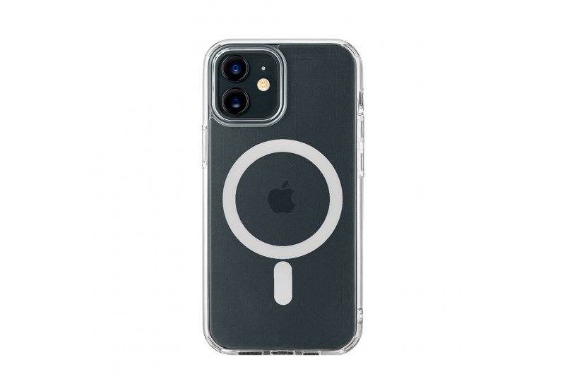 Чехол-накладка uBear Real Mag Case для iPhone 12/12 Pro, поликарбонат, прозрачный
