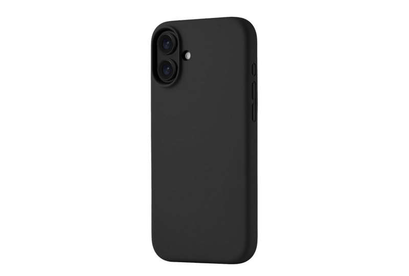 Чехол-накладка uBear Touch Mag Case для iPhone 16 Plus, силикон, черный