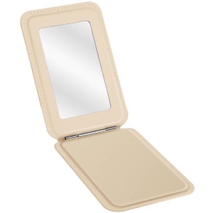 Чехол-бумажник Uniq Coehl Esme with Mirror and Stand, экокожа, кремовый