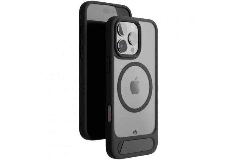 Чехол-накладка VLP Reels Case для iPhone 16 Pro, поликарбонат, черный