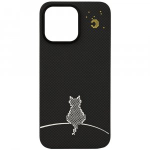 Чехол-накладка Asynora Magnetic aramid fiber cat для iPhone 15 Pro Max, кевлар, цветной