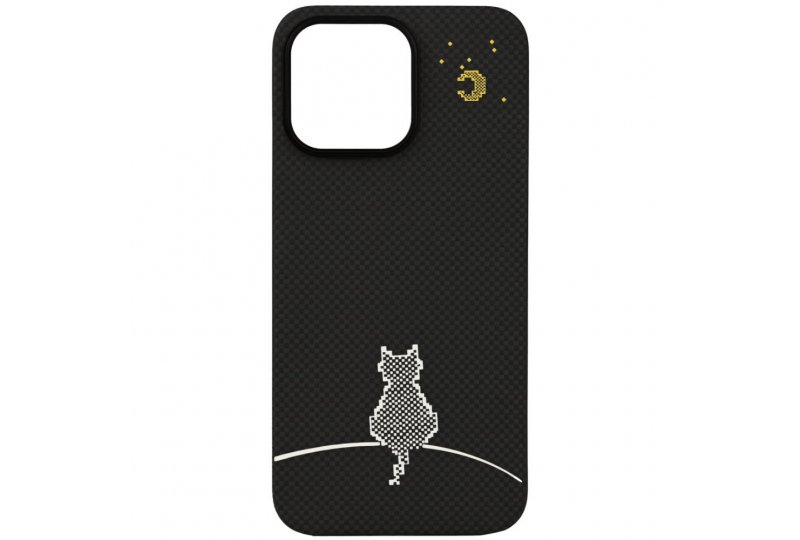 Чехол-накладка Asynora Magnetic aramid fiber cat для iPhone 15 Pro Max, кевлар, цветной