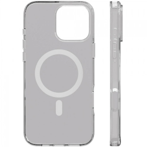 Чехол-накладка VLP Diamond Case для iPhone 16 Pro Max, полиуретан/закаленое стекло, прозрачный