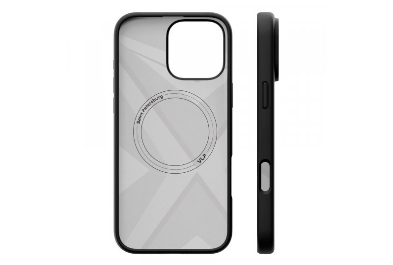 Чехол-накладка VLP Aster Case для iPhone 16 Pro Max, силикон, черный