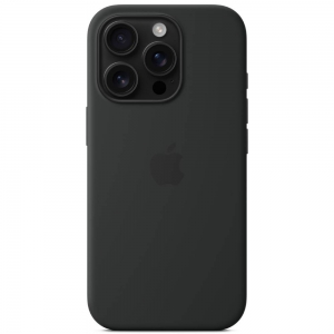 Чехол-накладка Apple Silicone Case для iPhone 16 Pro, силикон, черный