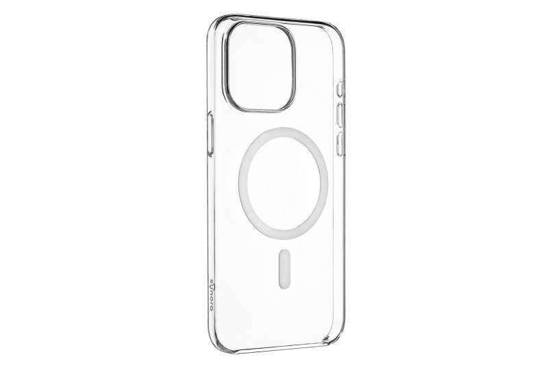 Чехол-накладка Synora Mag Clear Case для iPhone 15, полиуретан, прозрачный