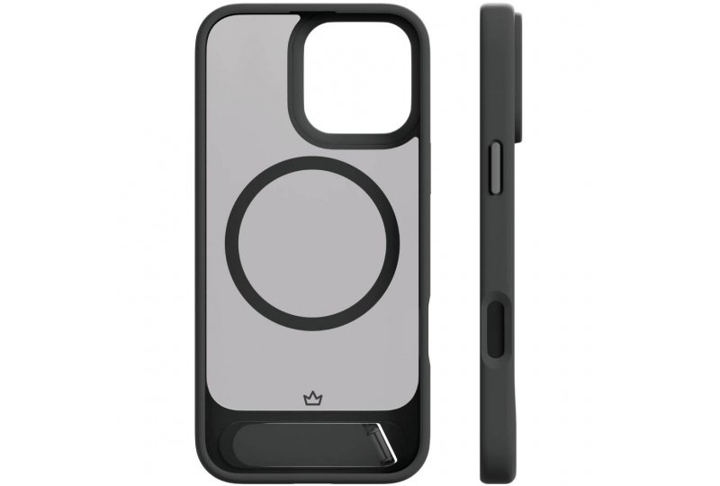 Чехол-накладка VLP Reels Case для iPhone 16 Pro, поликарбонат, черный