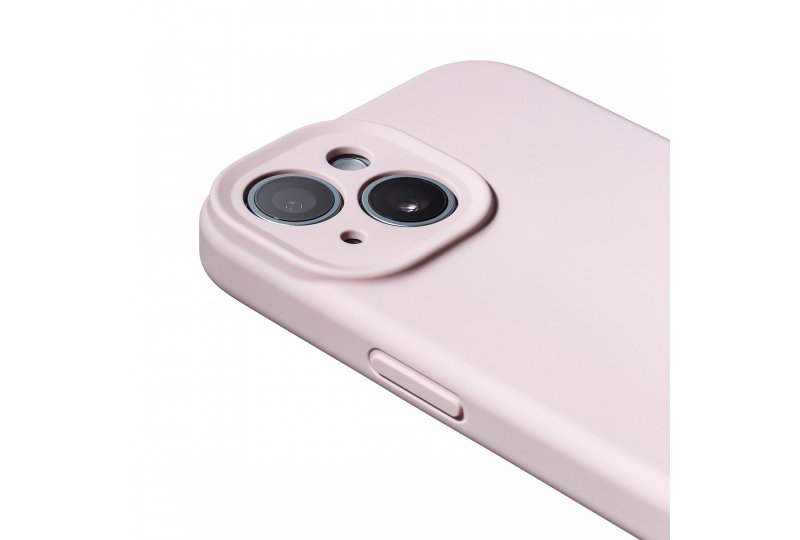 Чехол-накладка Synora Silicon MagCase для iPhone 15, силикон, светло-розовый