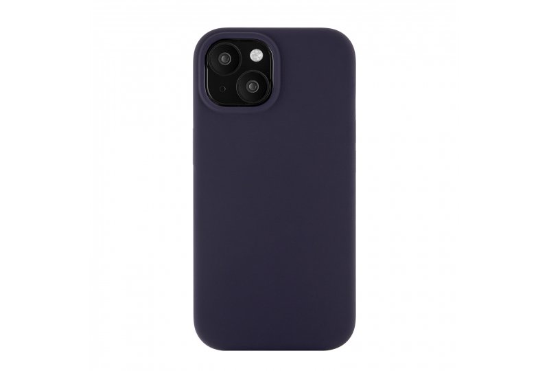 Чехол-накладка uBear Touch Mag Case для iPhone 15, силикон, темно-фиолетовый