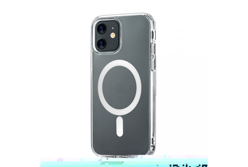 Чехол-накладка uBear Real Mag Case для iPhone 12/12 Pro, поликарбонат, прозрачный