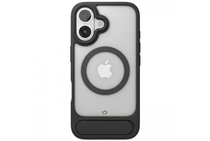 Чехол-накладка VLP Reels Case для iPhone 16, поликарбонат, черный