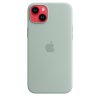 Чехол-накладка Apple MagSafe для iPhone 14 Plus, силикон, светло-зеленый