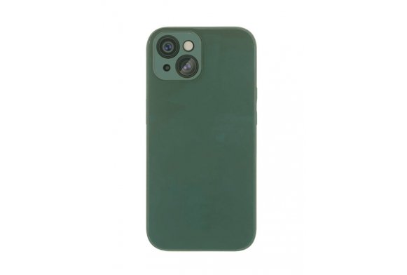 Чехол-накладка VLP Glaze Case для iPhone 15, полиуретан, темно-зеленый