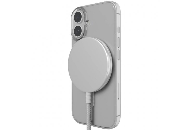 Чехол-накладка VLP Puro Case для iPhone 16, поликарбонат, прозрачный