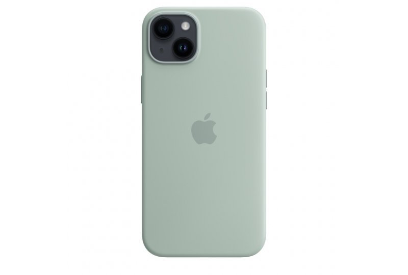 Чехол-накладка Apple MagSafe для iPhone 14 Plus, силикон, светло-зеленый