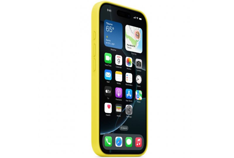Чехол-накладка Apple Silicone Case для iPhone 16 Pro Max, силикон, желтый