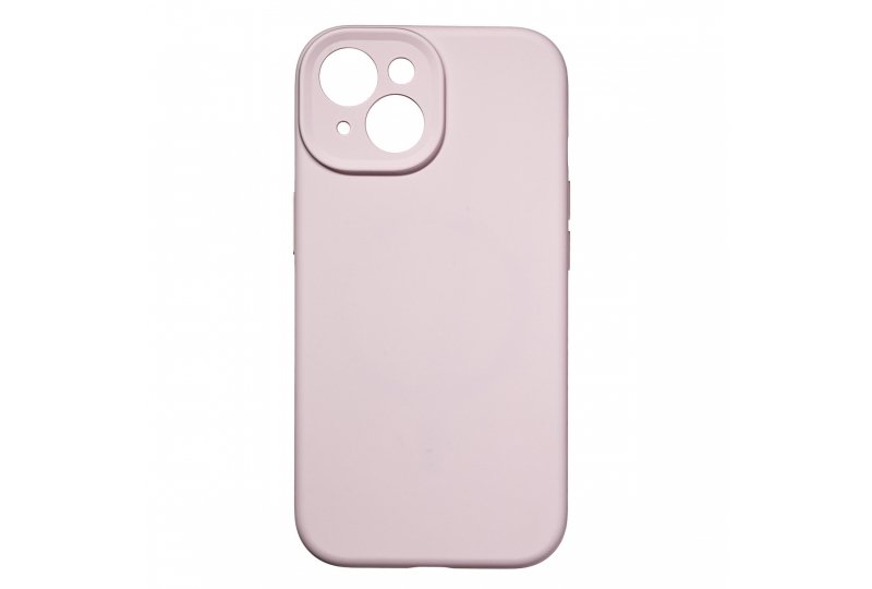 Чехол-накладка Synora Silicon MagCase для iPhone 15, силикон, светло-розовый