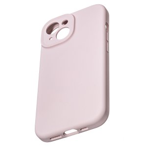 Чехол-накладка Synora Silicon MagCase для iPhone 15, силикон, светло-розовый