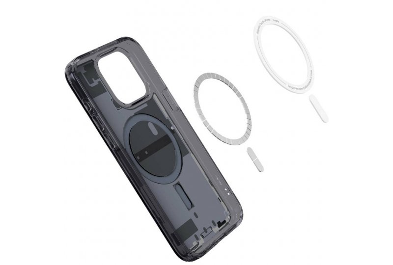 Чехол-накладка Spigen Ultra Hybrid Zero One (MagFit) для iPhone 15 Pro Max, поликарбонат, прозрачный/разноцветный