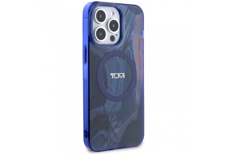 Чехол-накладка Tumi Liquid Double Laye для iPhone 15 Pro Max, пластик, синий