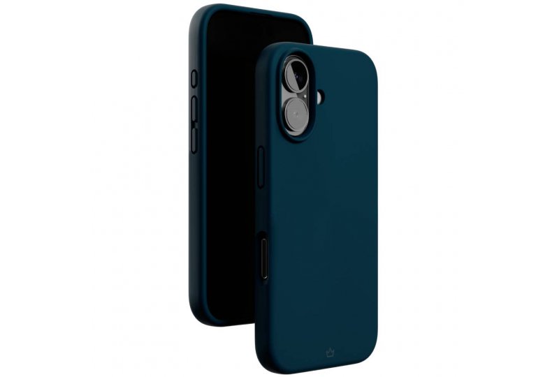 Чехол-накладка VLP Aster Case для iPhone 16, силикон, темно-синий
