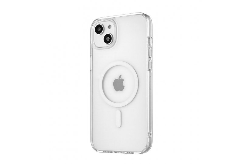 Чехол-накладка uBear Real Mag Case для iPhone 14, поликарбонат, прозрачный