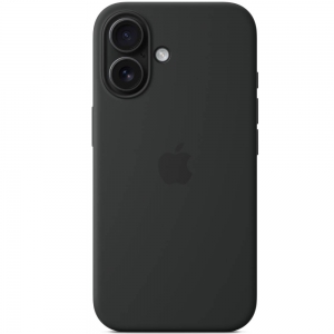 Чехол-накладка Apple Silicone Case для iPhone 16, силикон, черный