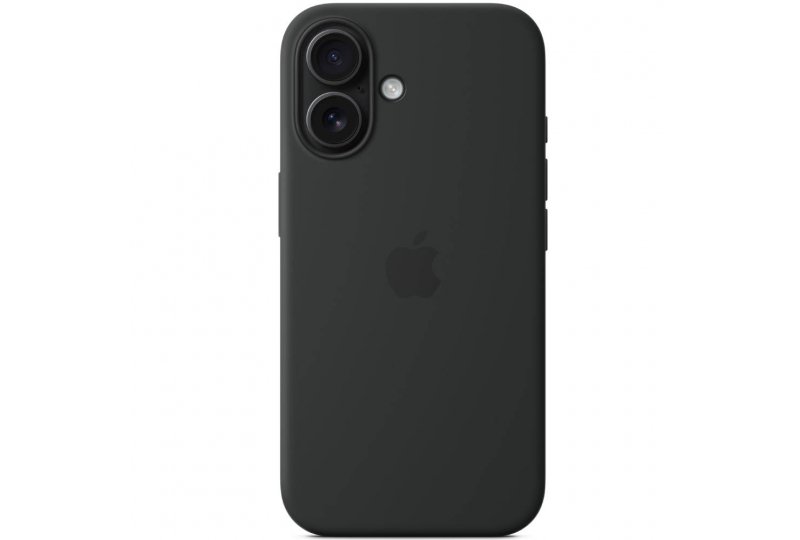 Чехол-накладка Apple Silicone Case для iPhone 16, силикон, черный
