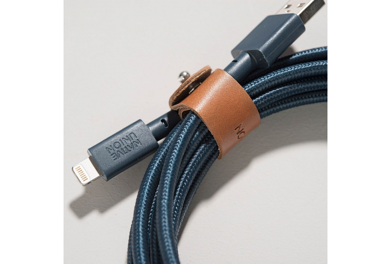 Кабель Native Union Belt Lightning/USB, 3 м, синий