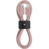 Кабель Native Union Belt Lightning/USB-С, 1.2 м, розовый