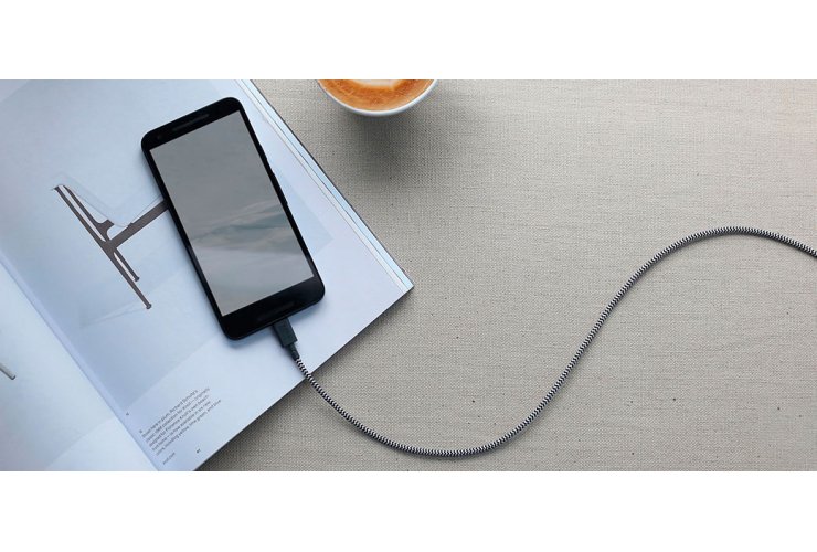 Кабель Native Union Belt Lightning/USB, 3 м, серый