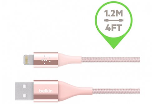 Кабель Belkin Mixit DuraTek Lightning на USB, 1,2 м «Rose Gold»