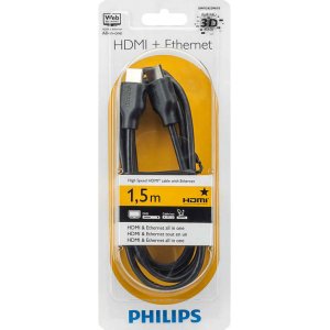 Кабель Philips HDMI c Ethernet, 1,5 м, Black