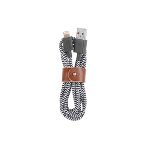 Кабель Native Union Belt Lightning/USB, 1.2 м, зебра