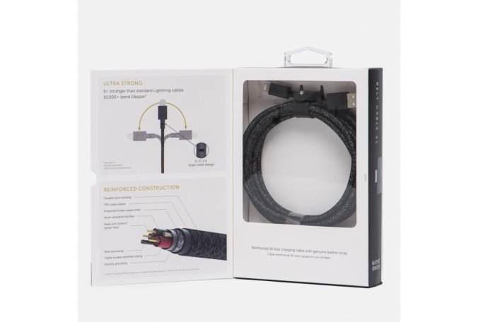 Кабель Native Union Belt Lightning/USB, 3 м, Black