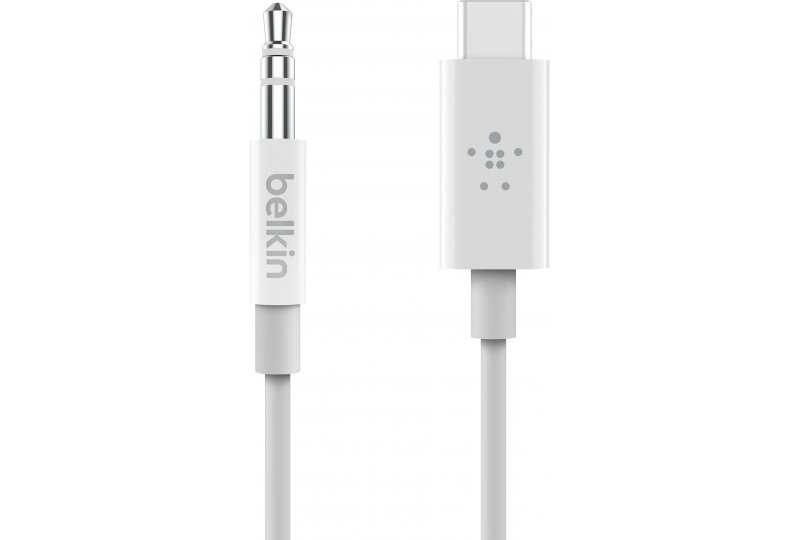 Кабель Belkin USB-C/mini Jack 3,5 мм, 0.9 м, White