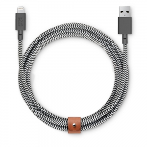 Кабель Native Union Belt Lightning/USB, 3 м, серый
