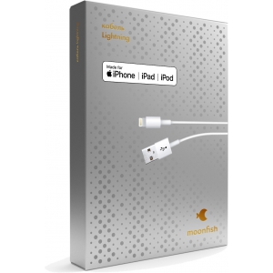 Кабель moonfish Lightning 1 м, пластик, White