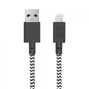 Кабель Native Union Belt Lightning/USB, 3 м, серый