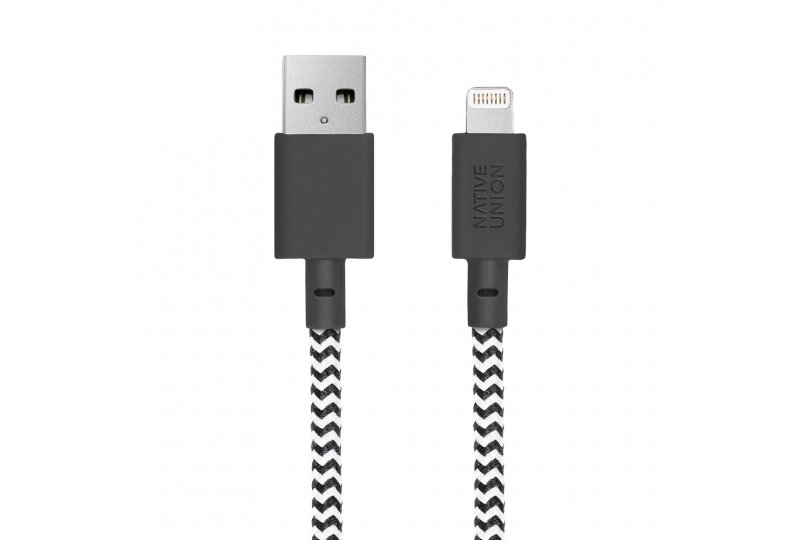 Кабель Native Union Belt Lightning/USB, 3 м, серый